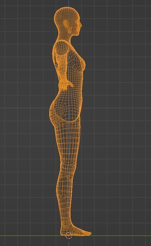 Female Basemesh 3d model 4k rendered 3D model_4