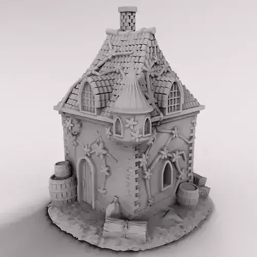  medieval house 3D print model
