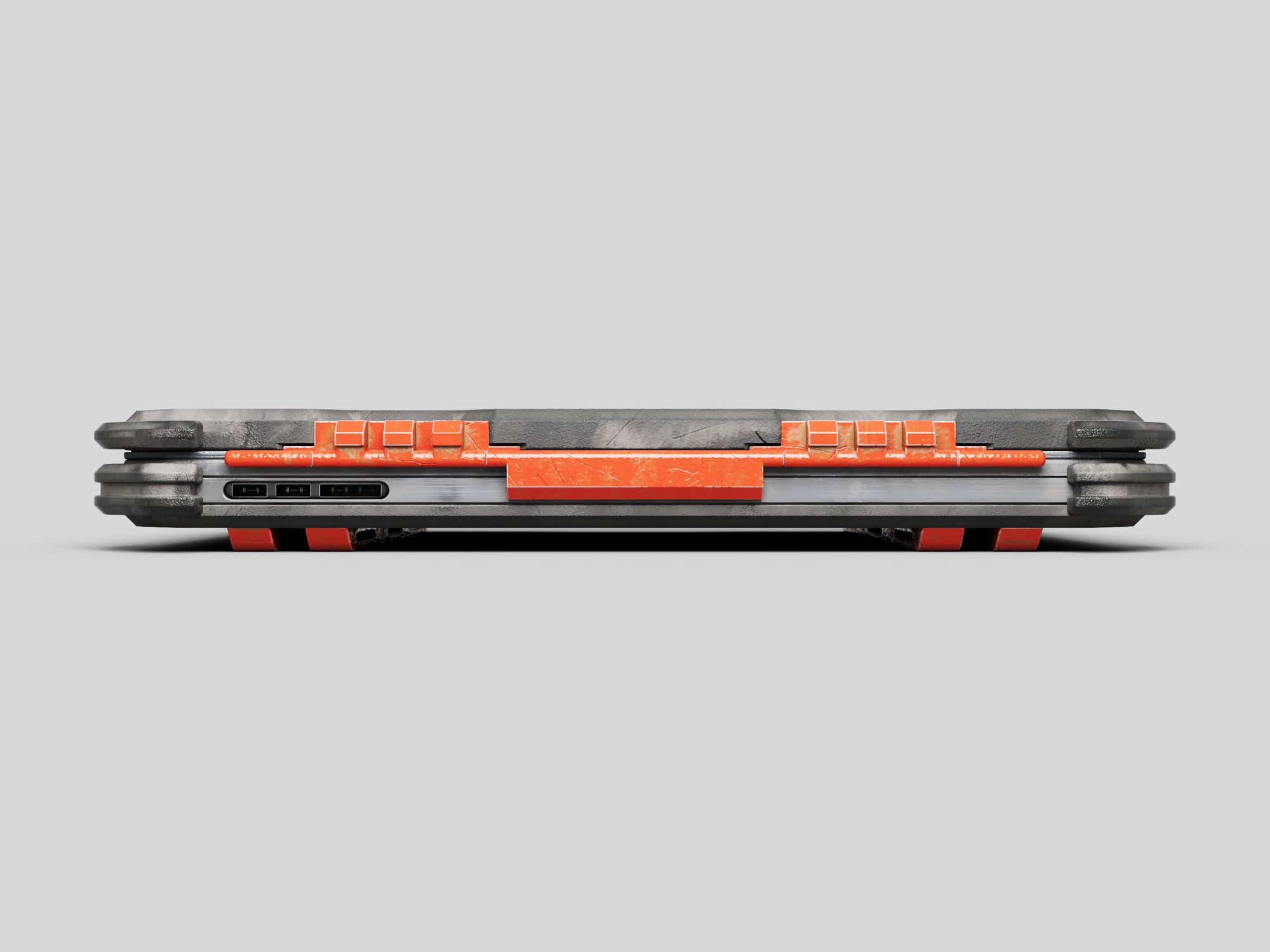 Cyber Scifi Laptop 3D model_8