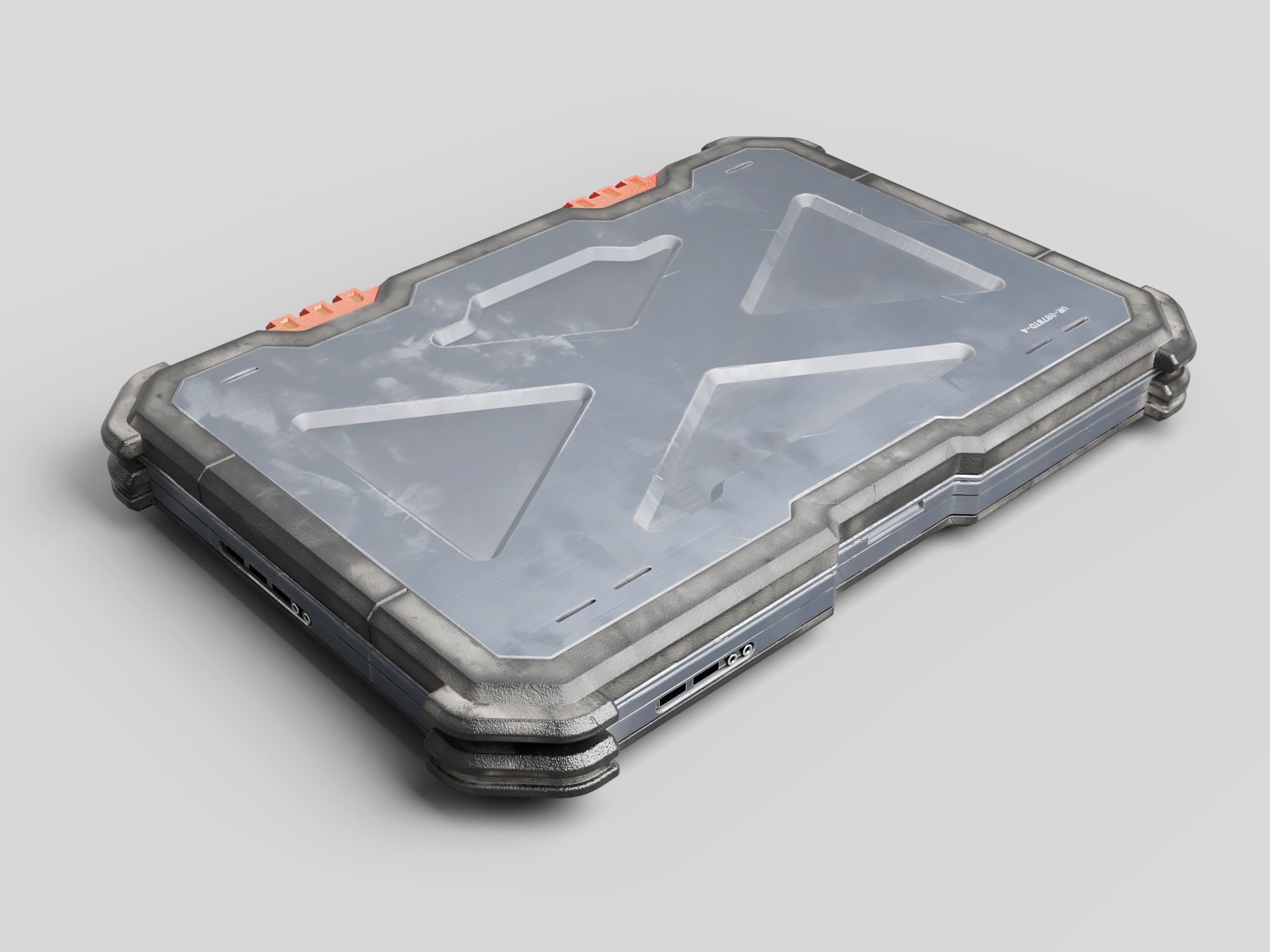 Cyber Scifi Laptop 3D model_6