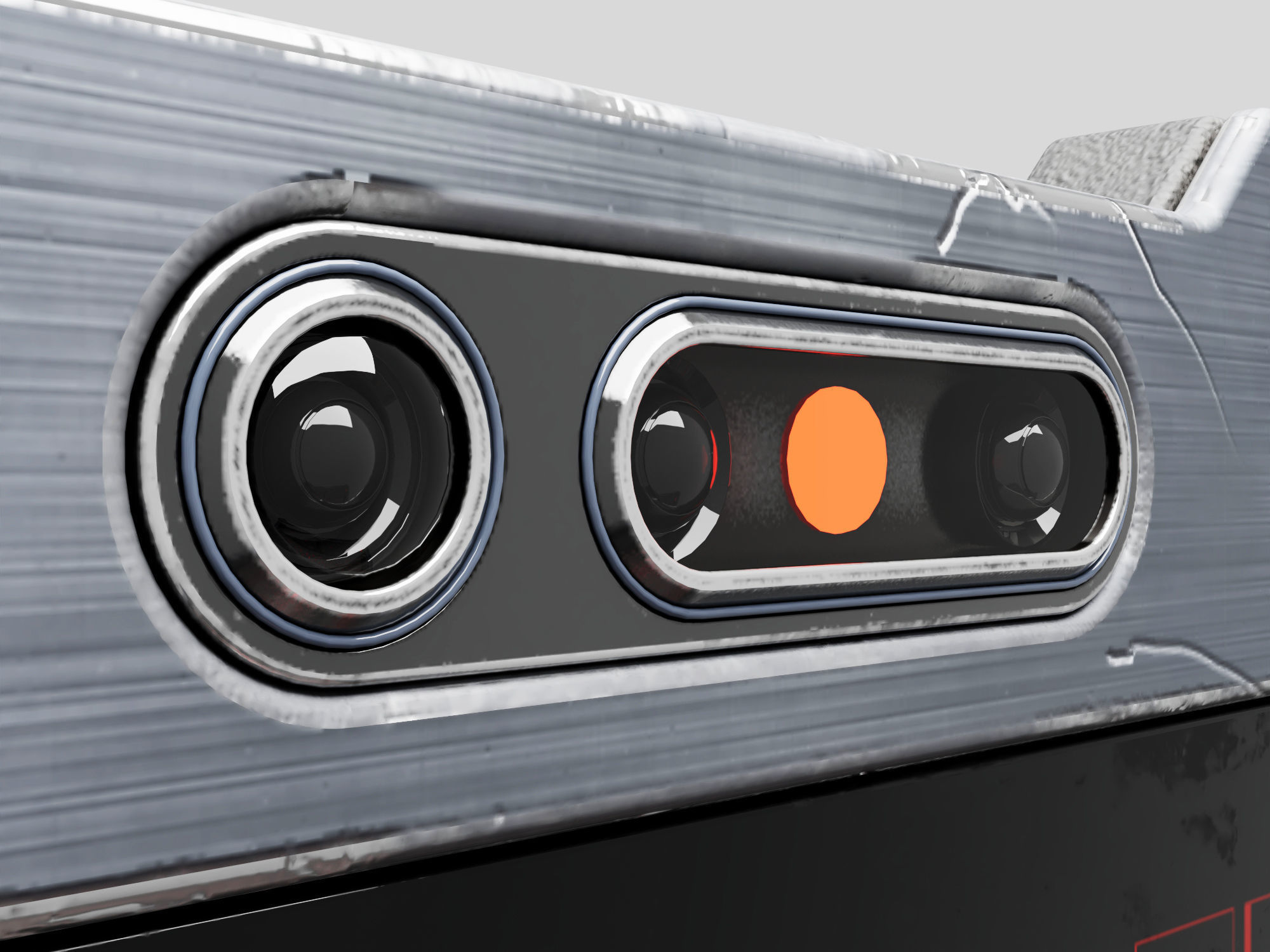 Cyber Scifi Laptop 3D model_11