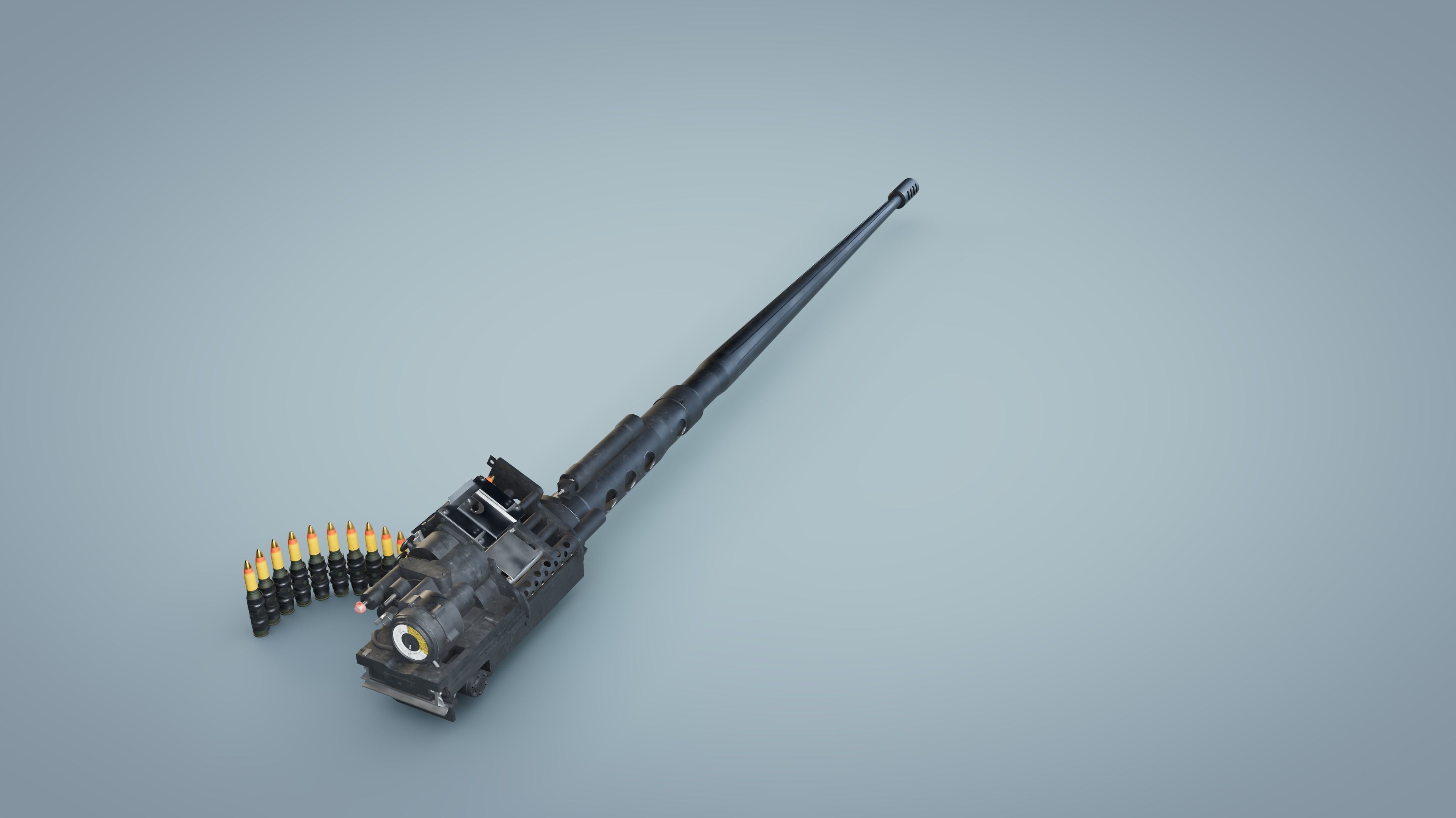 M242 Bushmaster Chain Gun 3D model_2