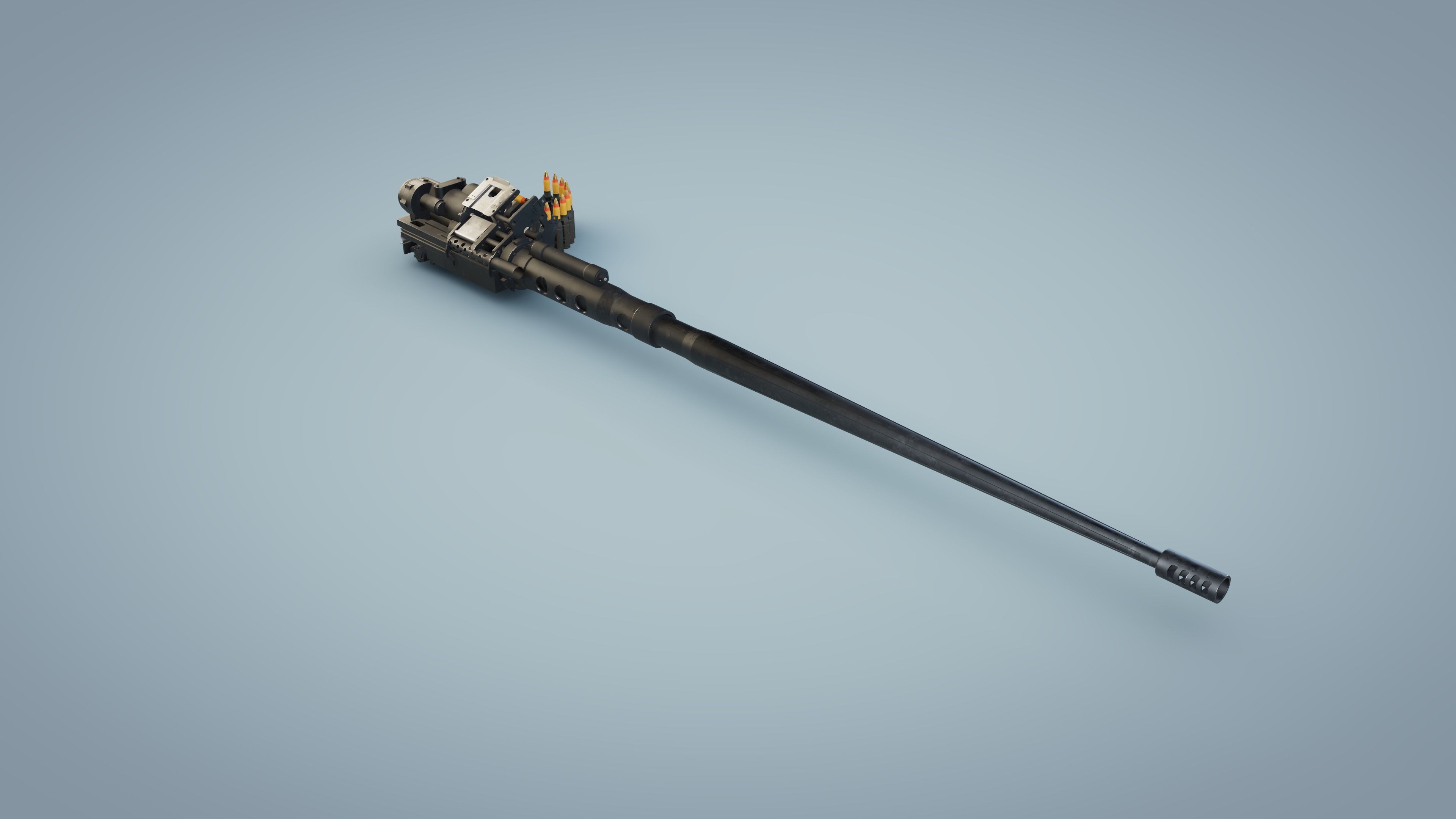 M242 Bushmaster Chain Gun 3D model_1