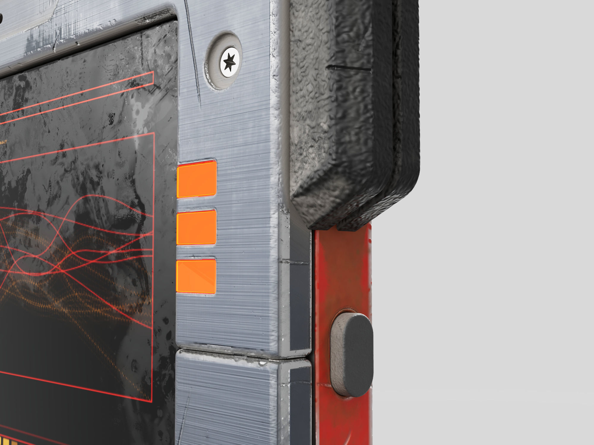 Cyber Scifi Tablet 3D model_6