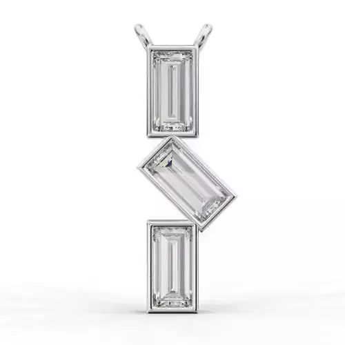 Pendant-Necklace Baguette 16 3D print model