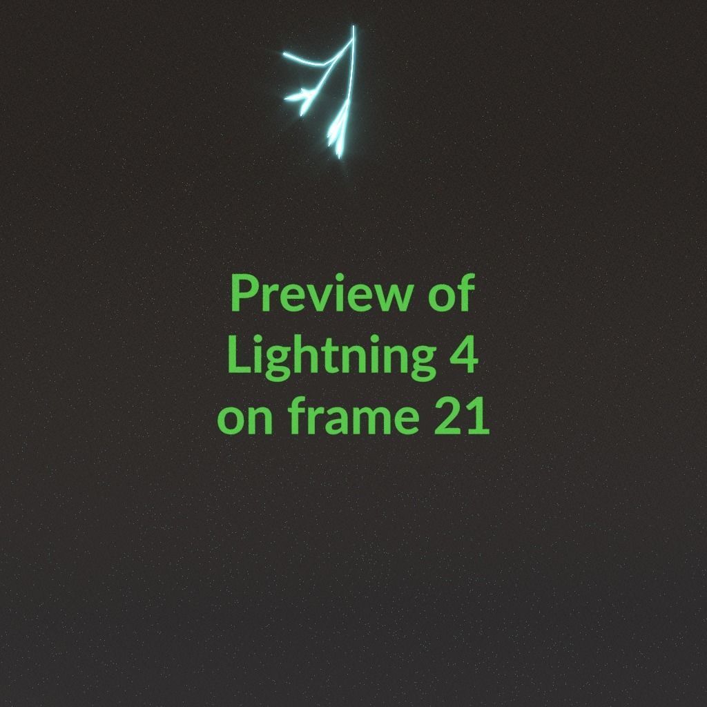 Animated Lightning v4 Low-poly 3D model_2