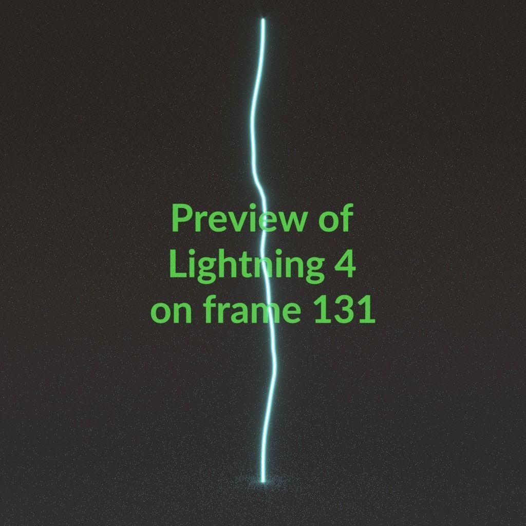 Animated Lightning v4 Low-poly 3D model_13