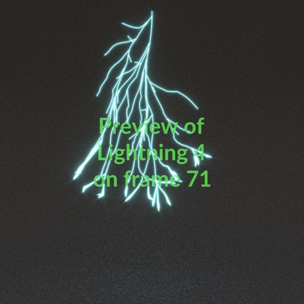 Animated Lightning v4 Low-poly 3D model_7