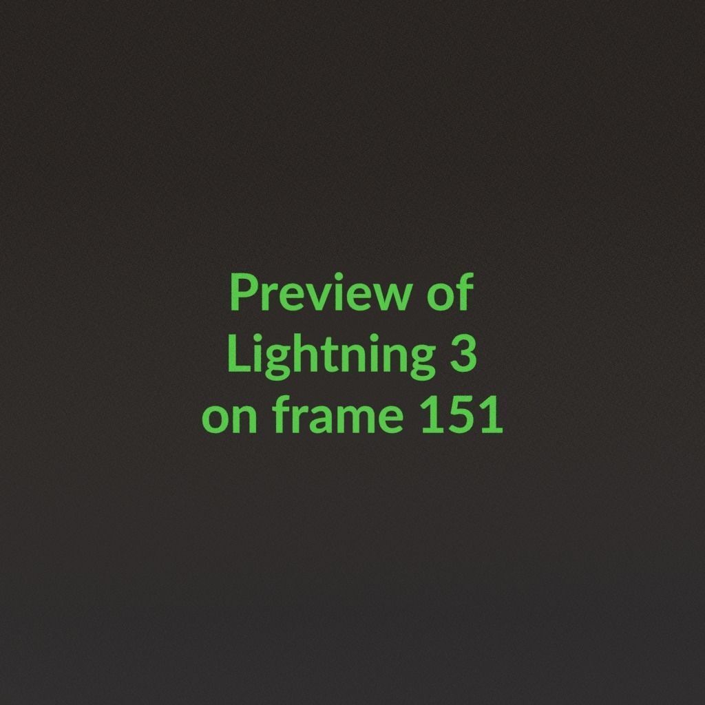 Animated Lightning v3 Low-poly 3D model_15