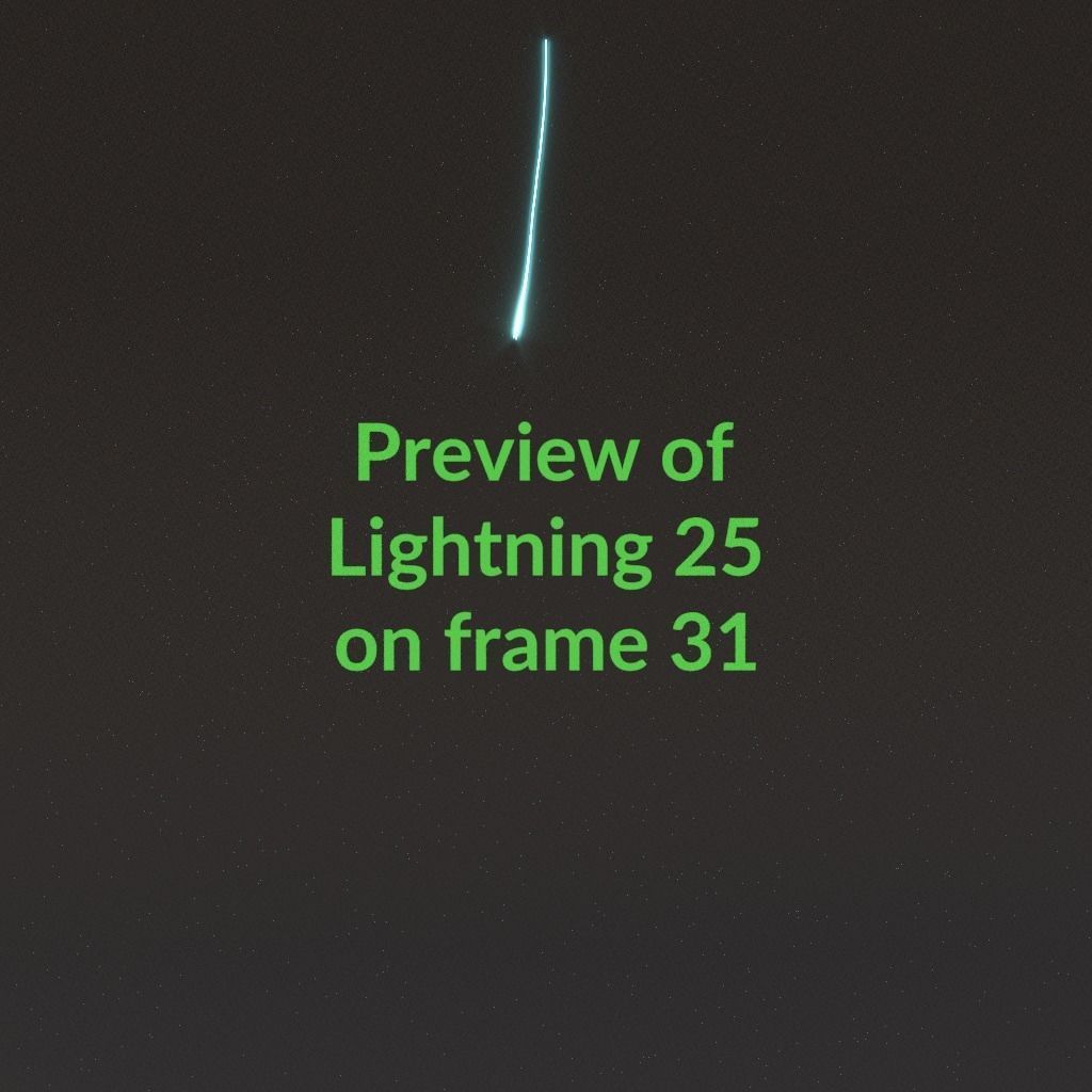 Animated Lightning v25 Low-poly 3D model_3