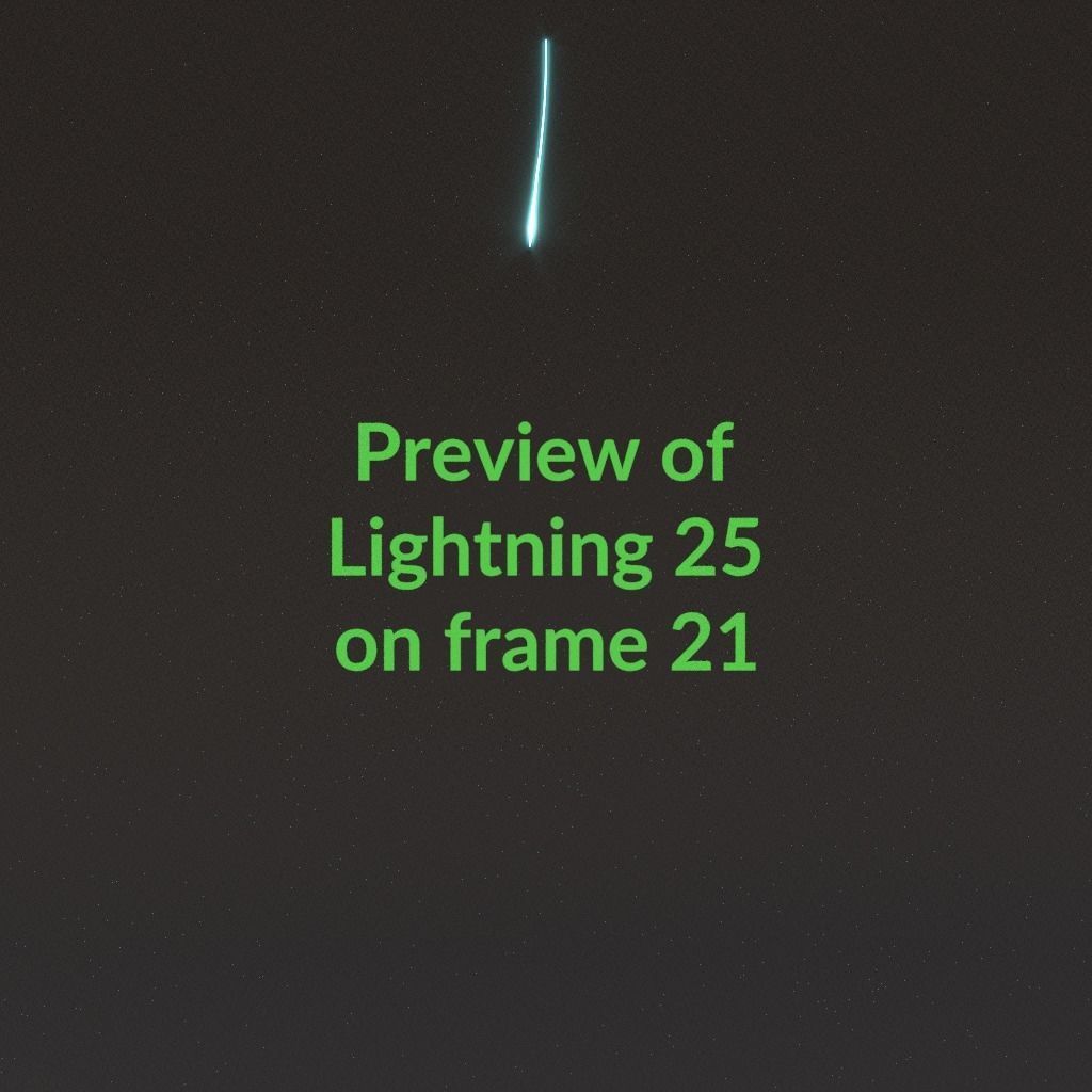 Animated Lightning v25 Low-poly 3D model_2