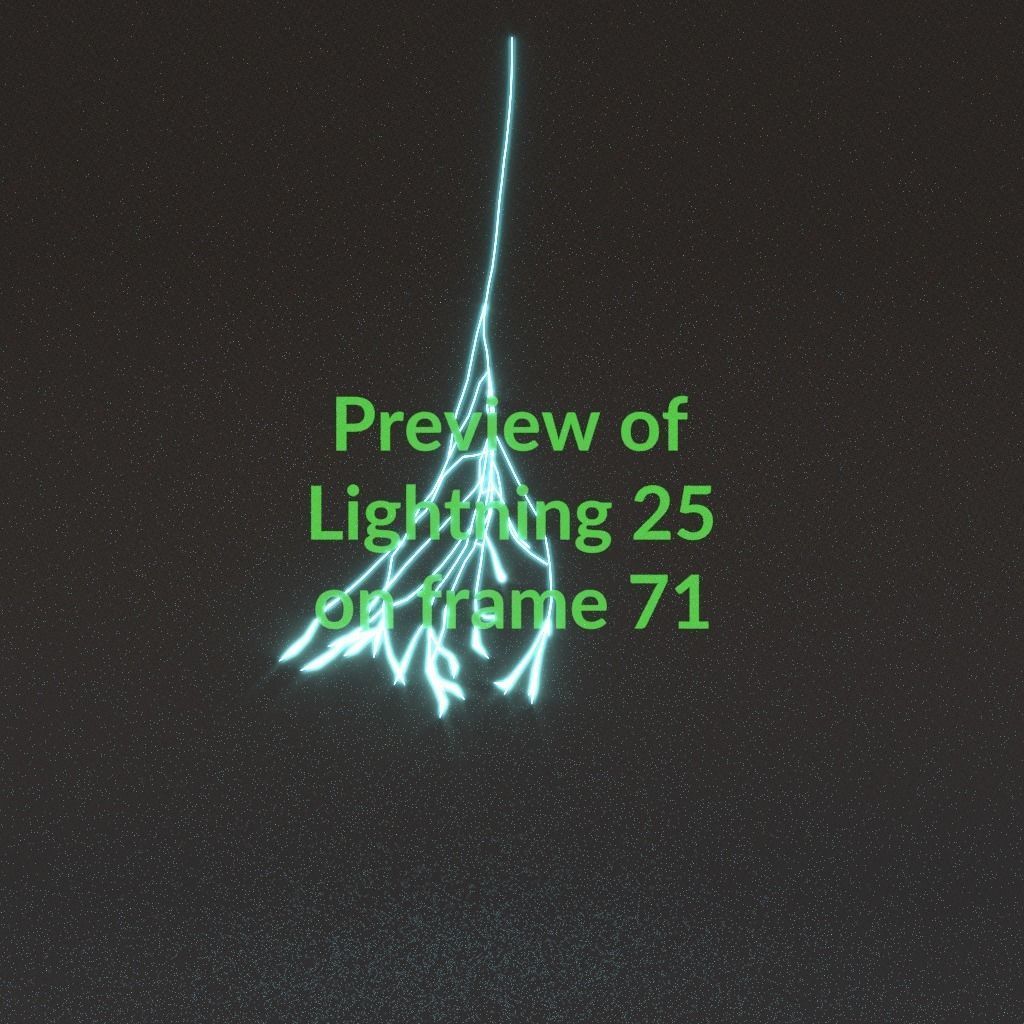 Animated Lightning v25 Low-poly 3D model_7