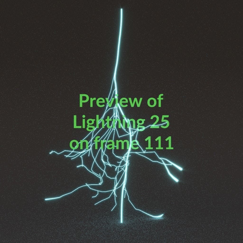 Animated Lightning v25 Low-poly 3D model_11