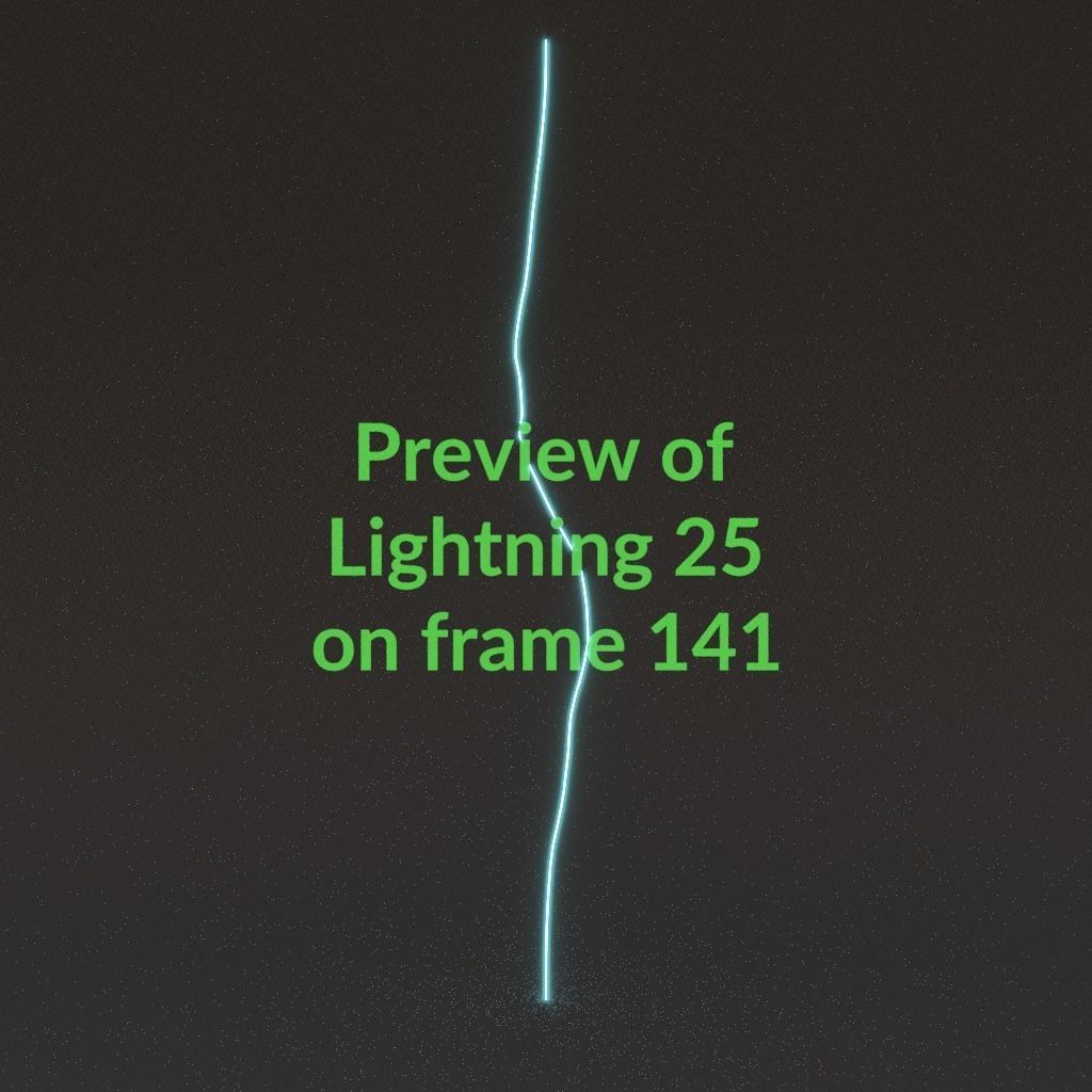 Animated Lightning v25 Low-poly 3D model_14