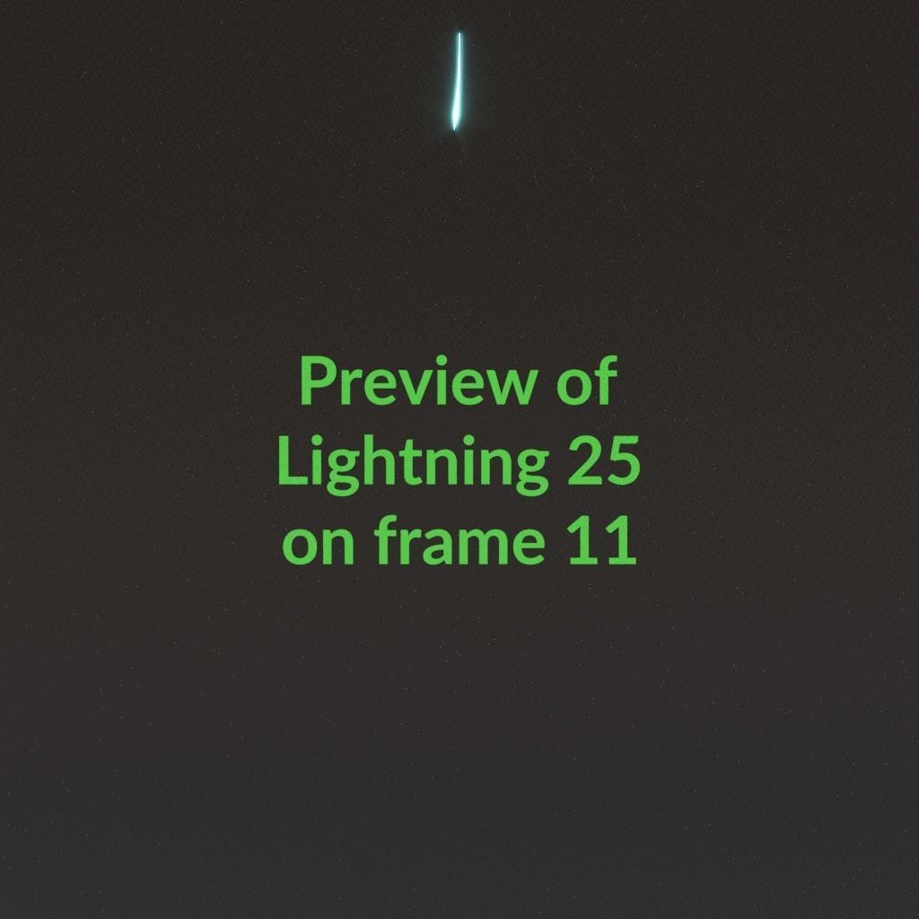 Animated Lightning v25 Low-poly 3D model_1