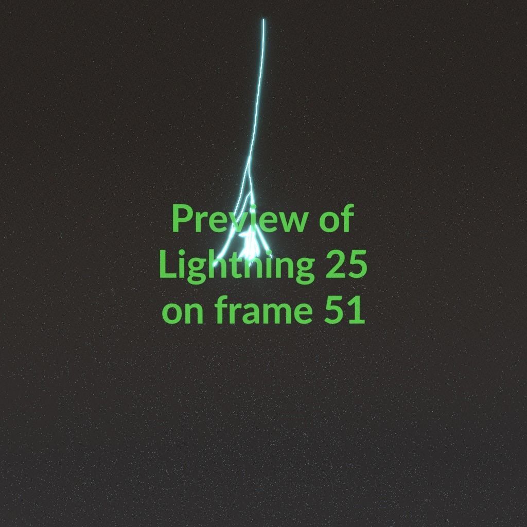 Animated Lightning v25 Low-poly 3D model_5