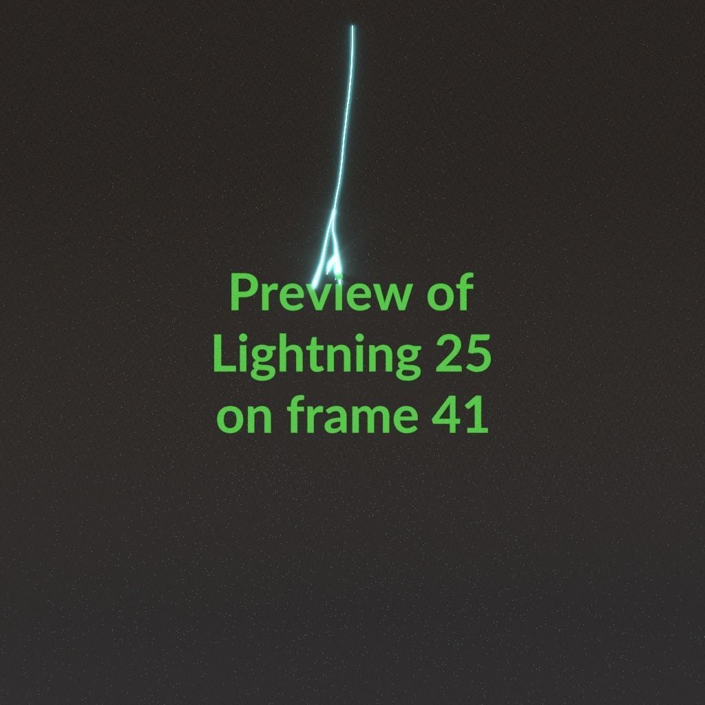 Animated Lightning v25 Low-poly 3D model_4