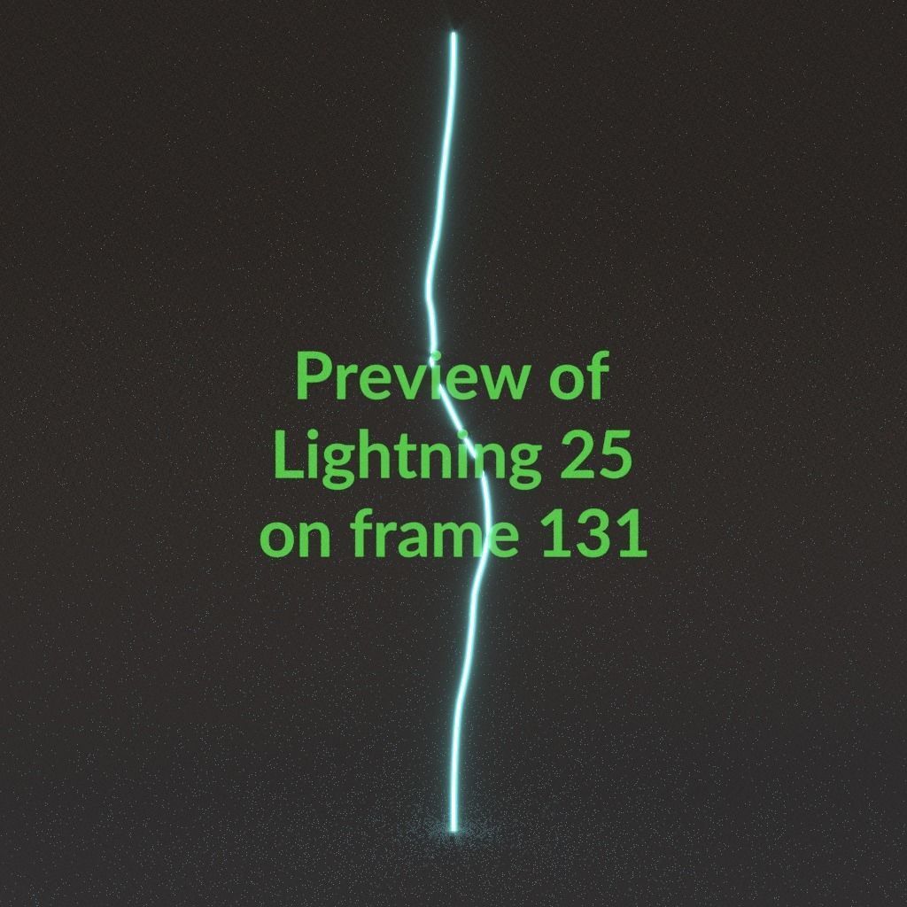 Animated Lightning v25 Low-poly 3D model_13