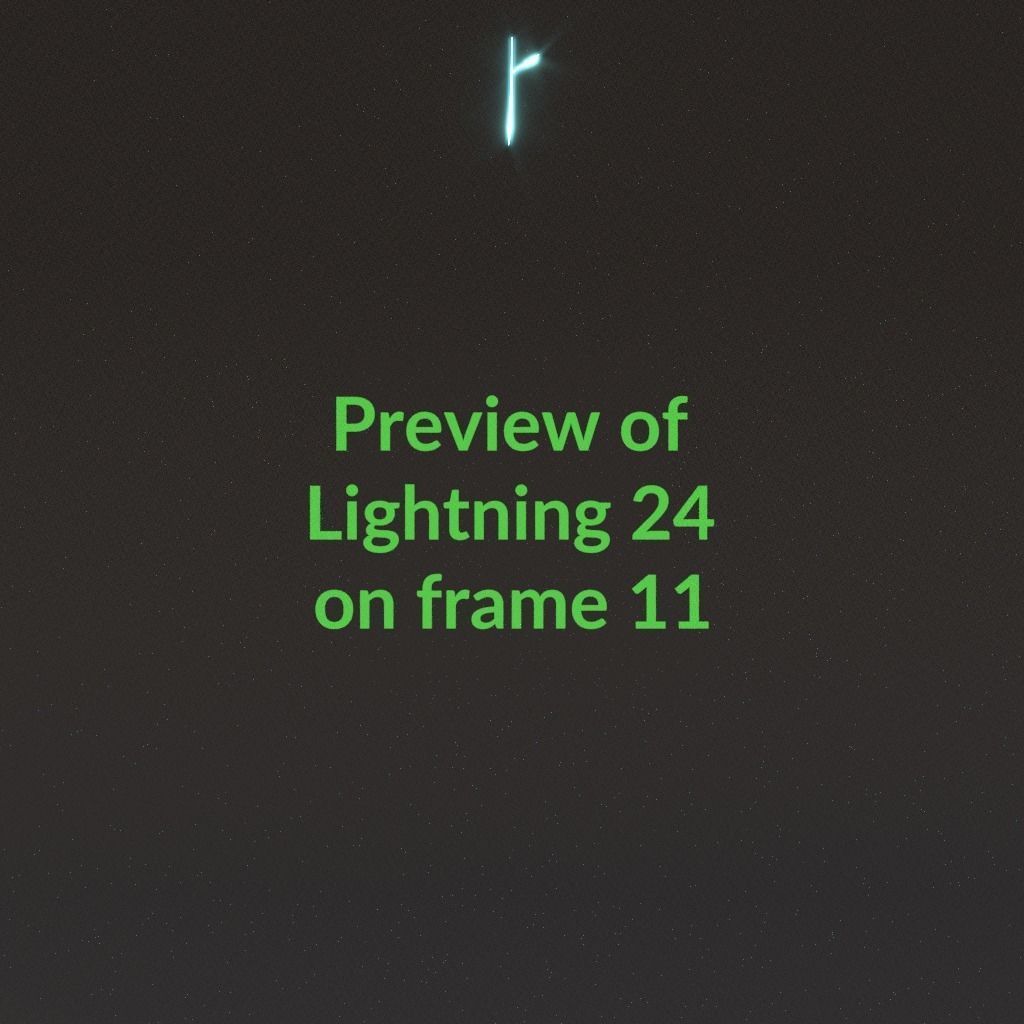 Animated Lightning v24 Low-poly 3D model_1