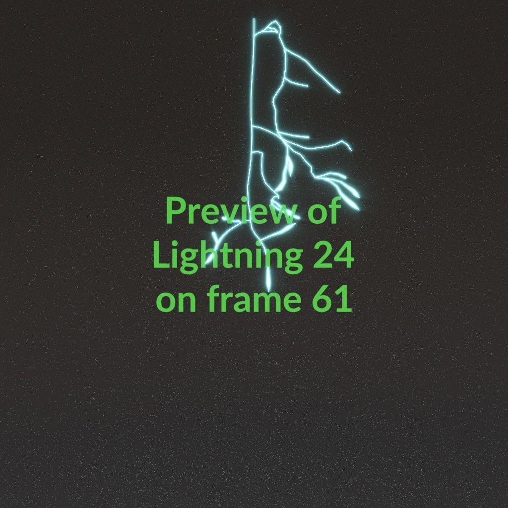 Animated Lightning v24 Low-poly 3D model_6