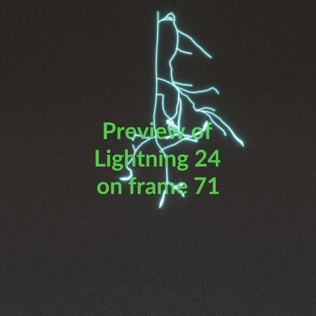 Animated Lightning v24 Low-poly 3D model_7