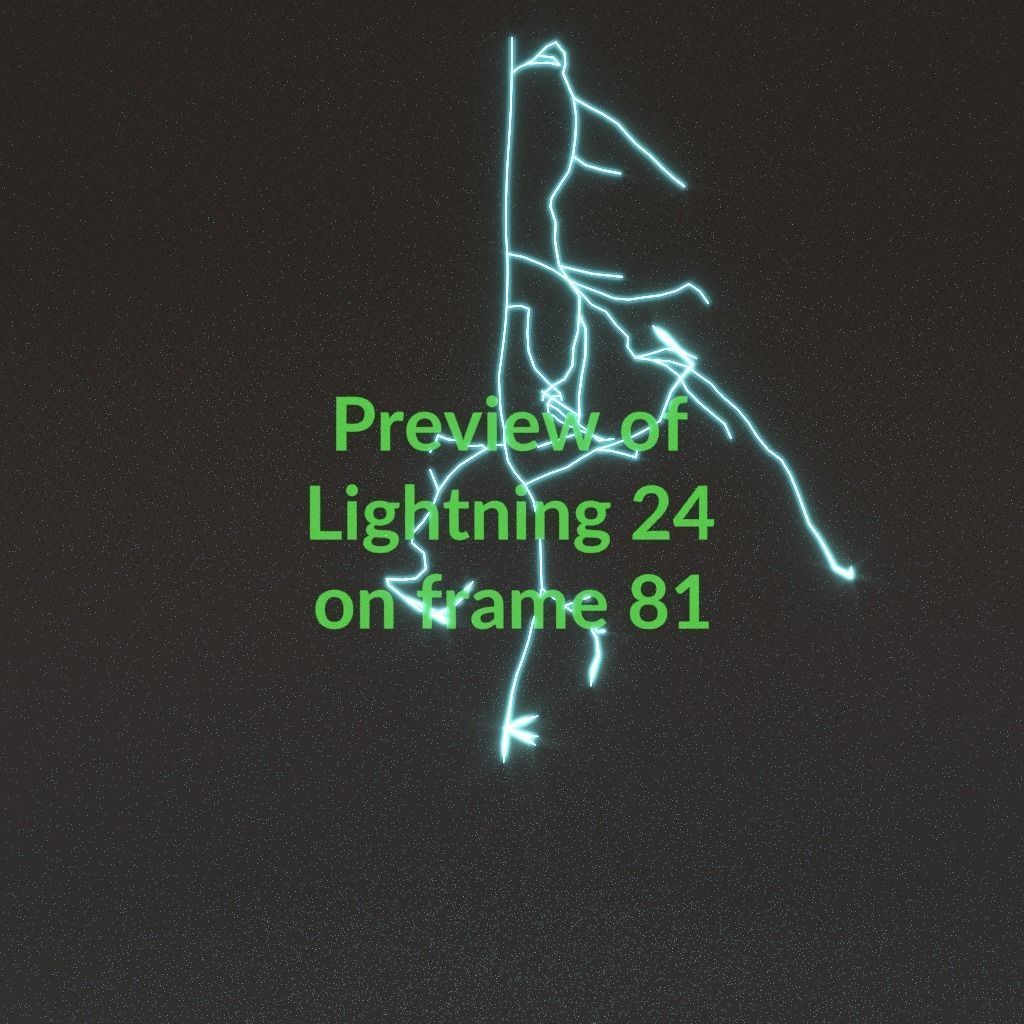 Animated Lightning v24 Low-poly 3D model_8