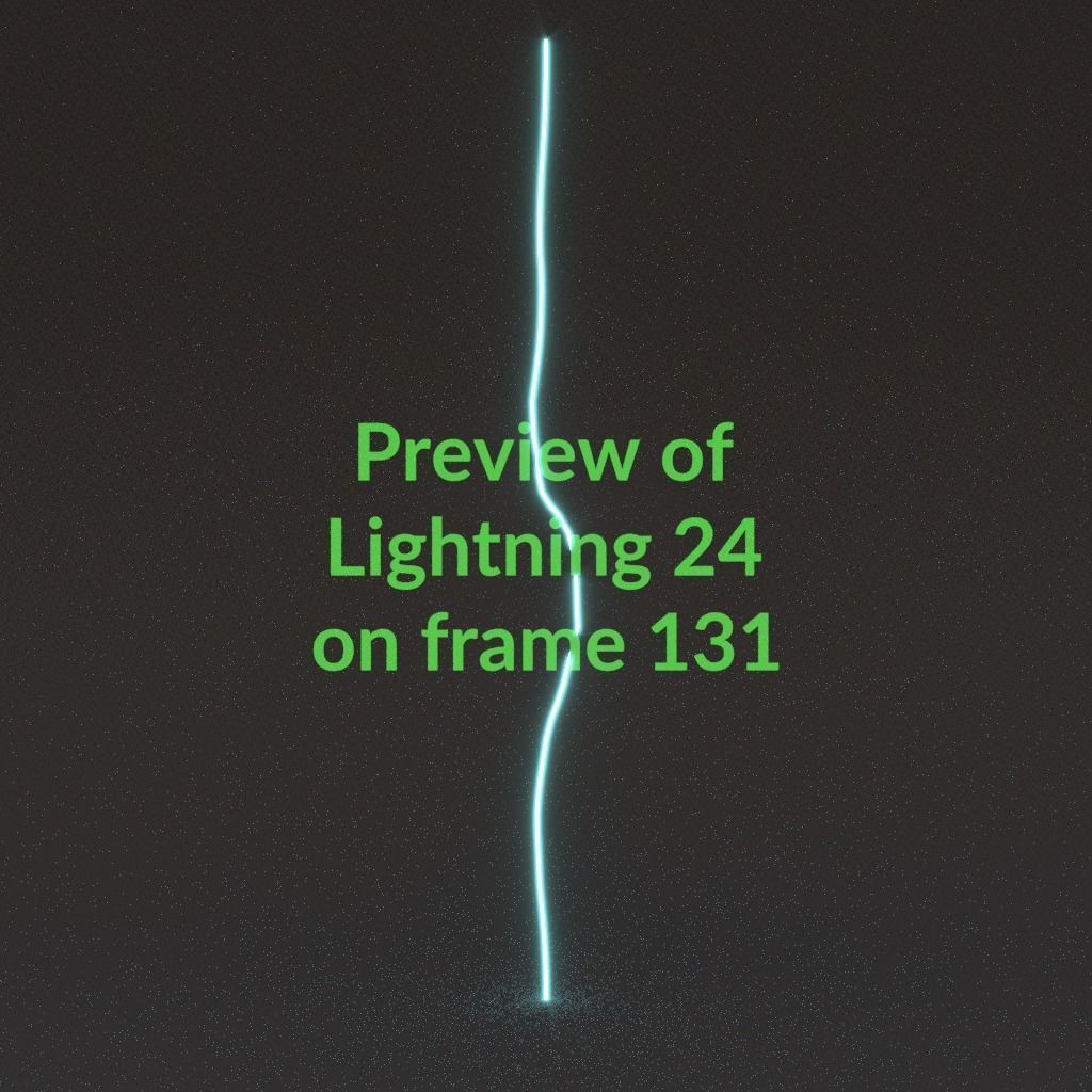 Animated Lightning v24 Low-poly 3D model_13