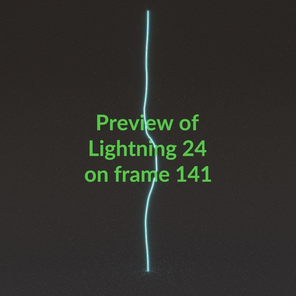 Animated Lightning v24 Low-poly 3D model_14