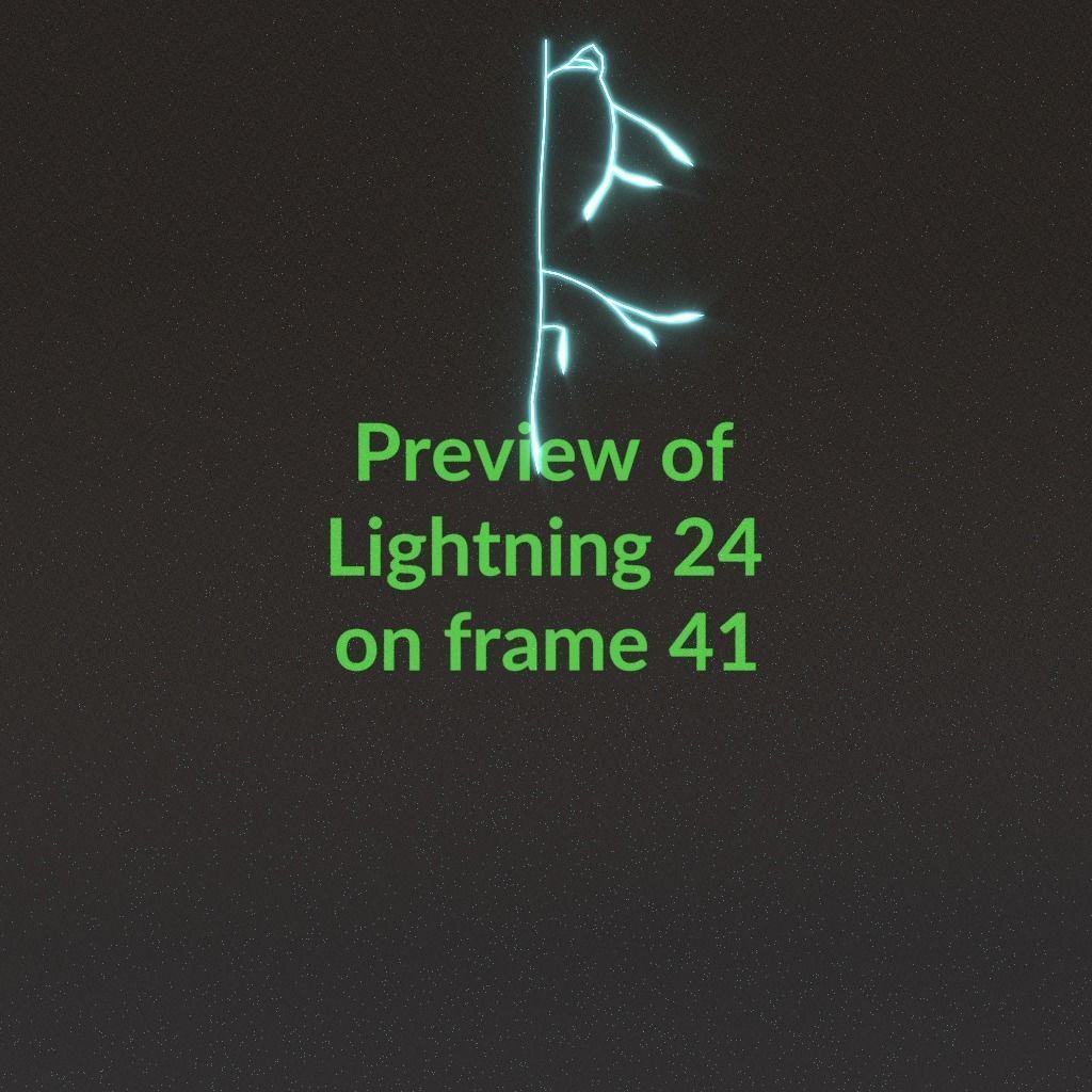 Animated Lightning v24 Low-poly 3D model_4