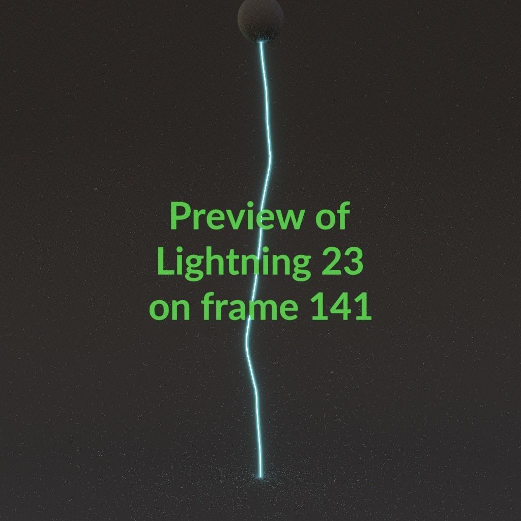 Animated Lightning v23 Low-poly 3D model_14