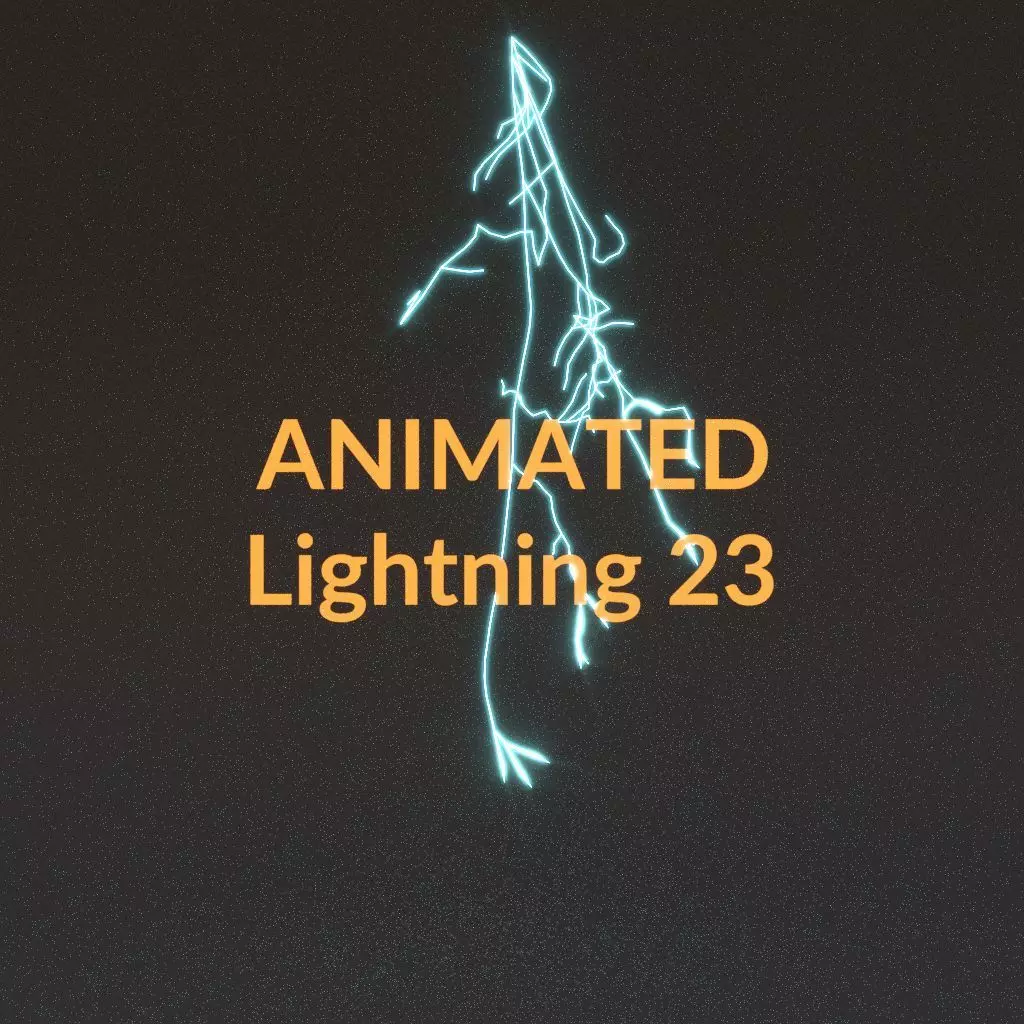Animated Lightning v23 Low-poly 3D model_0