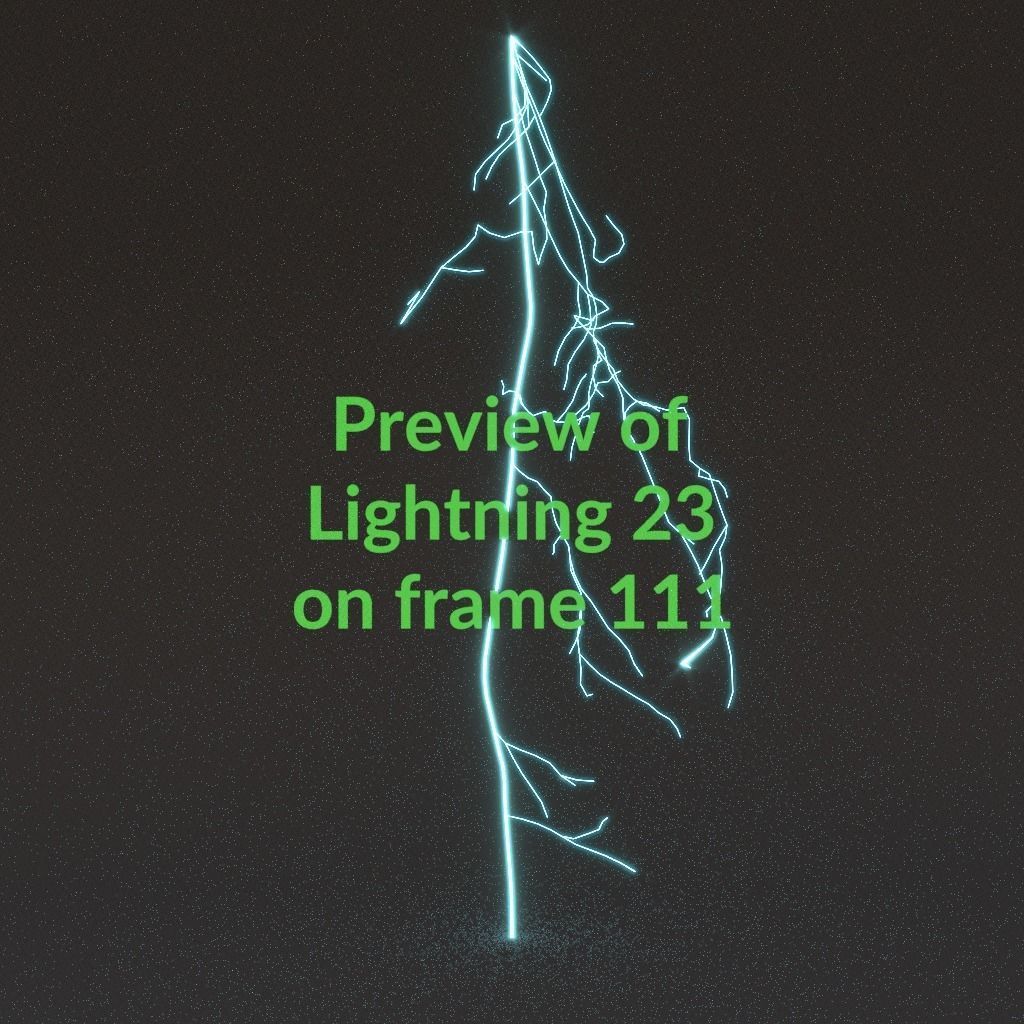 Animated Lightning v23 Low-poly 3D model_11