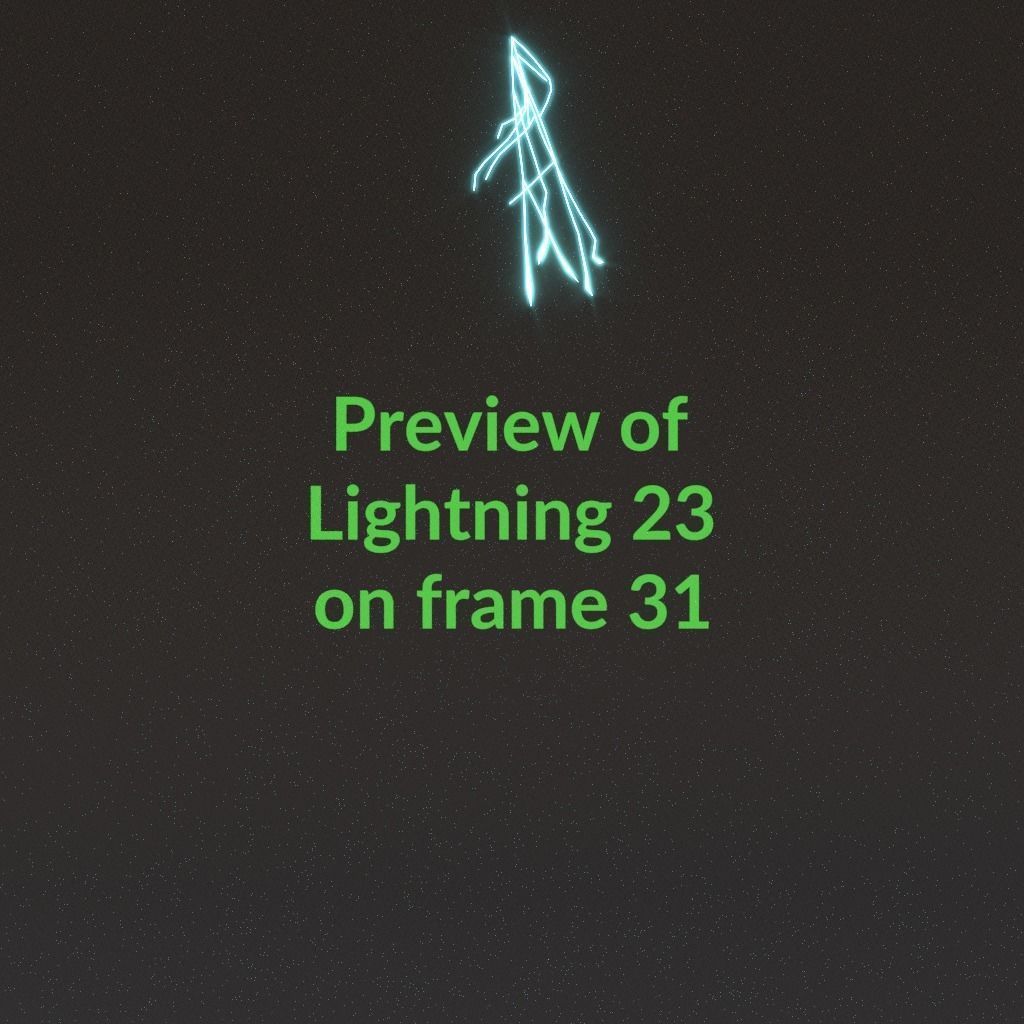 Animated Lightning v23 Low-poly 3D model_3