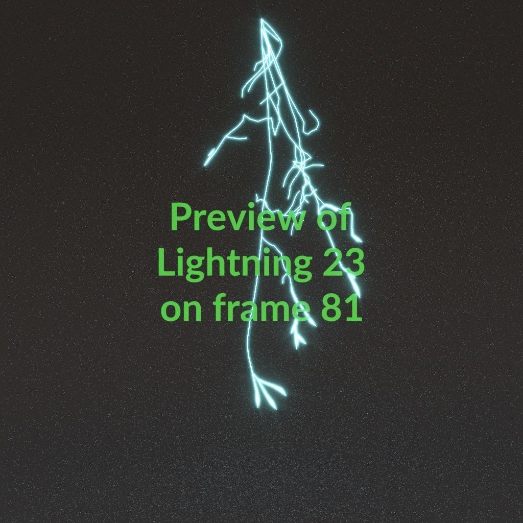 Animated Lightning v23 Low-poly 3D model_8