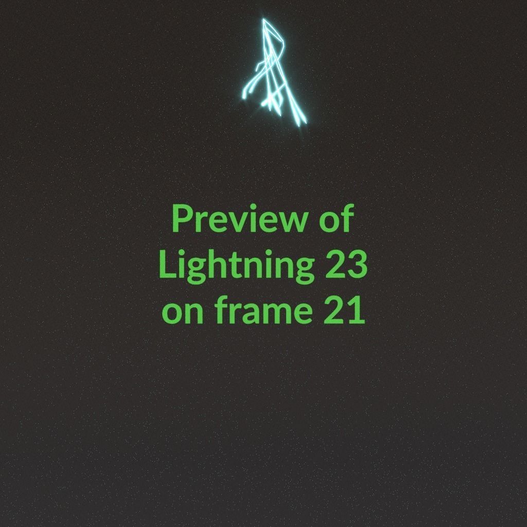 Animated Lightning v23 Low-poly 3D model_2
