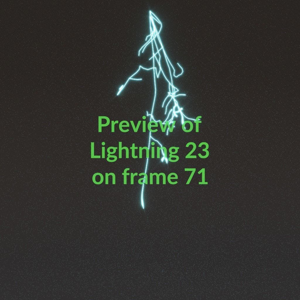 Animated Lightning v23 Low-poly 3D model_7