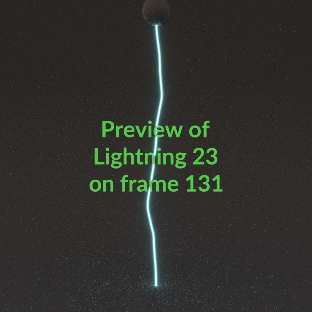 Animated Lightning v23 Low-poly 3D model_13