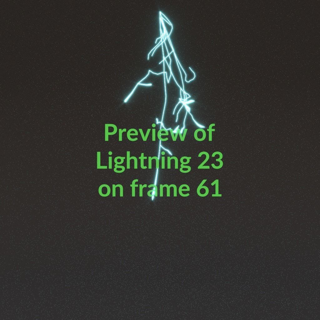 Animated Lightning v23 Low-poly 3D model_6