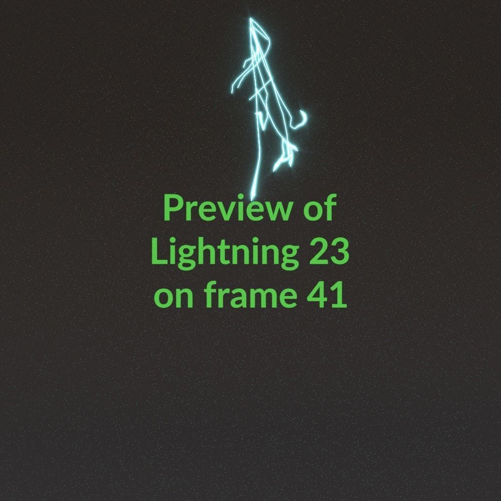 Animated Lightning v23 Low-poly 3D model_4