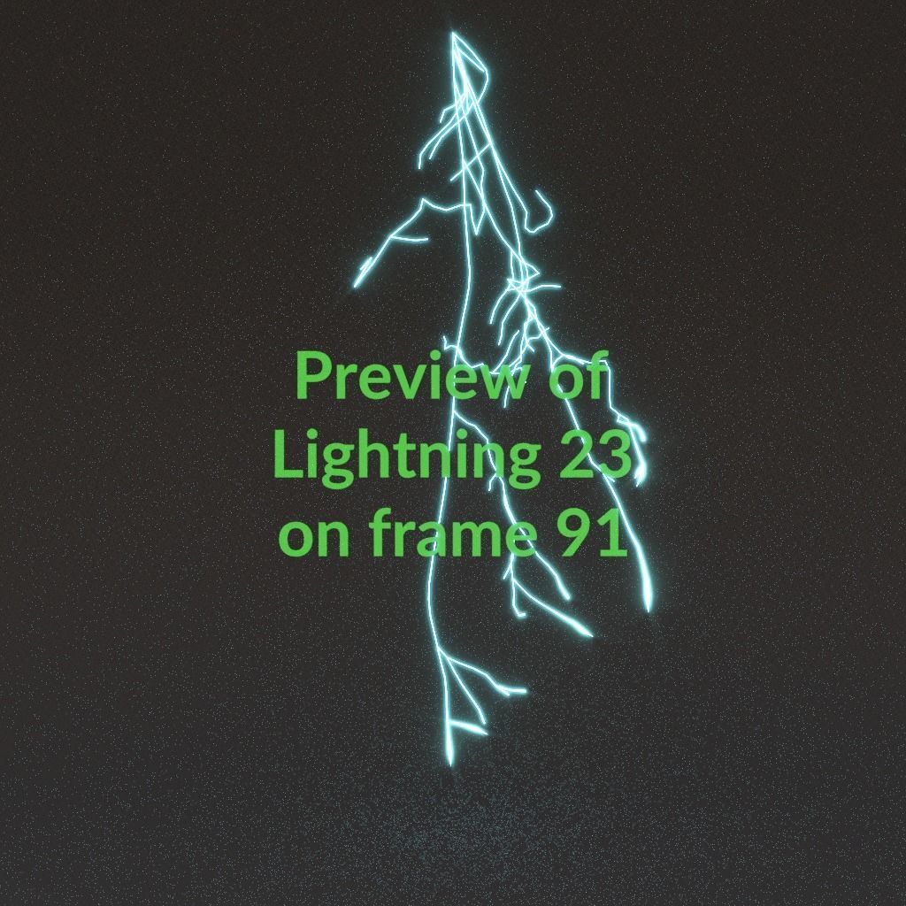 Animated Lightning v23 Low-poly 3D model_9