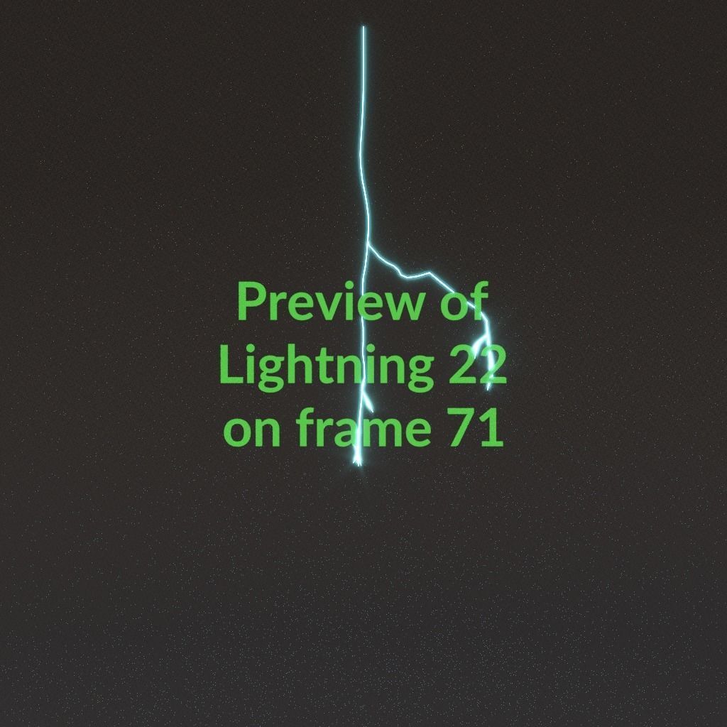 Animated Lightning v22 Low-poly 3D model_7
