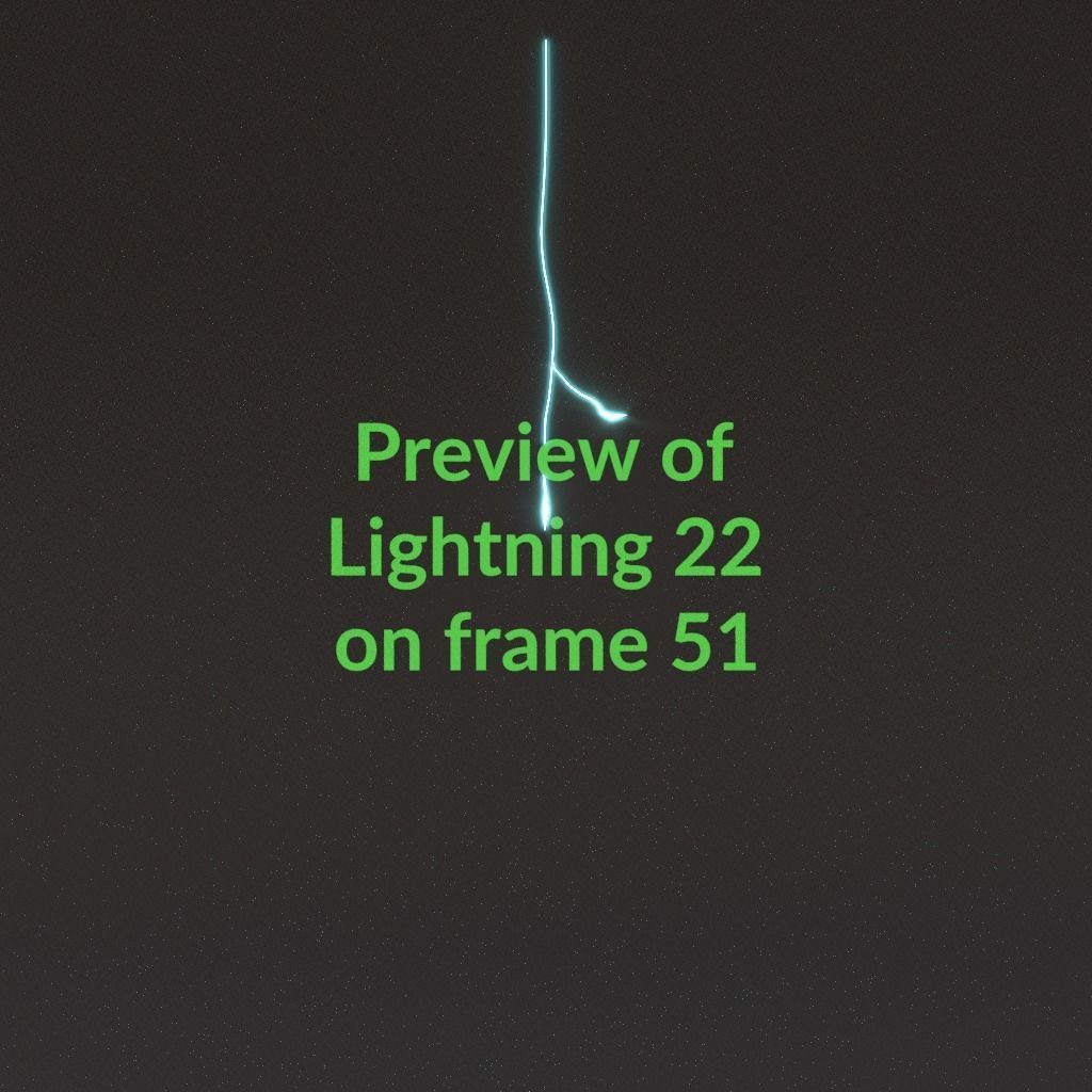 Animated Lightning v22 Low-poly 3D model_5