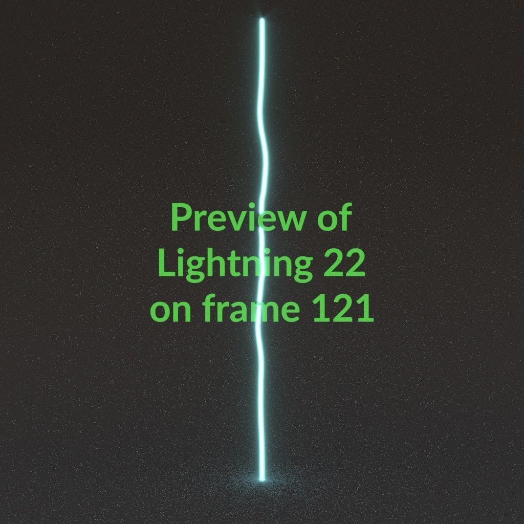 Animated Lightning v22 Low-poly 3D model_12