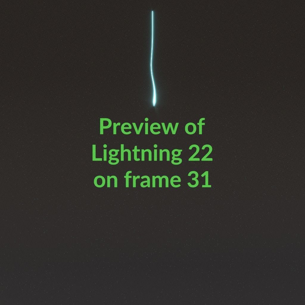 Animated Lightning v22 Low-poly 3D model_3