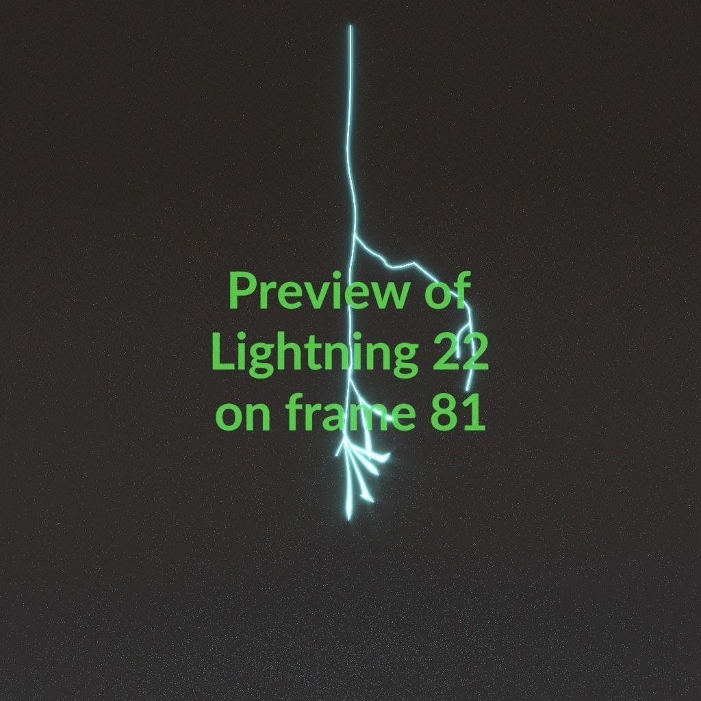 Animated Lightning v22 Low-poly 3D model_8