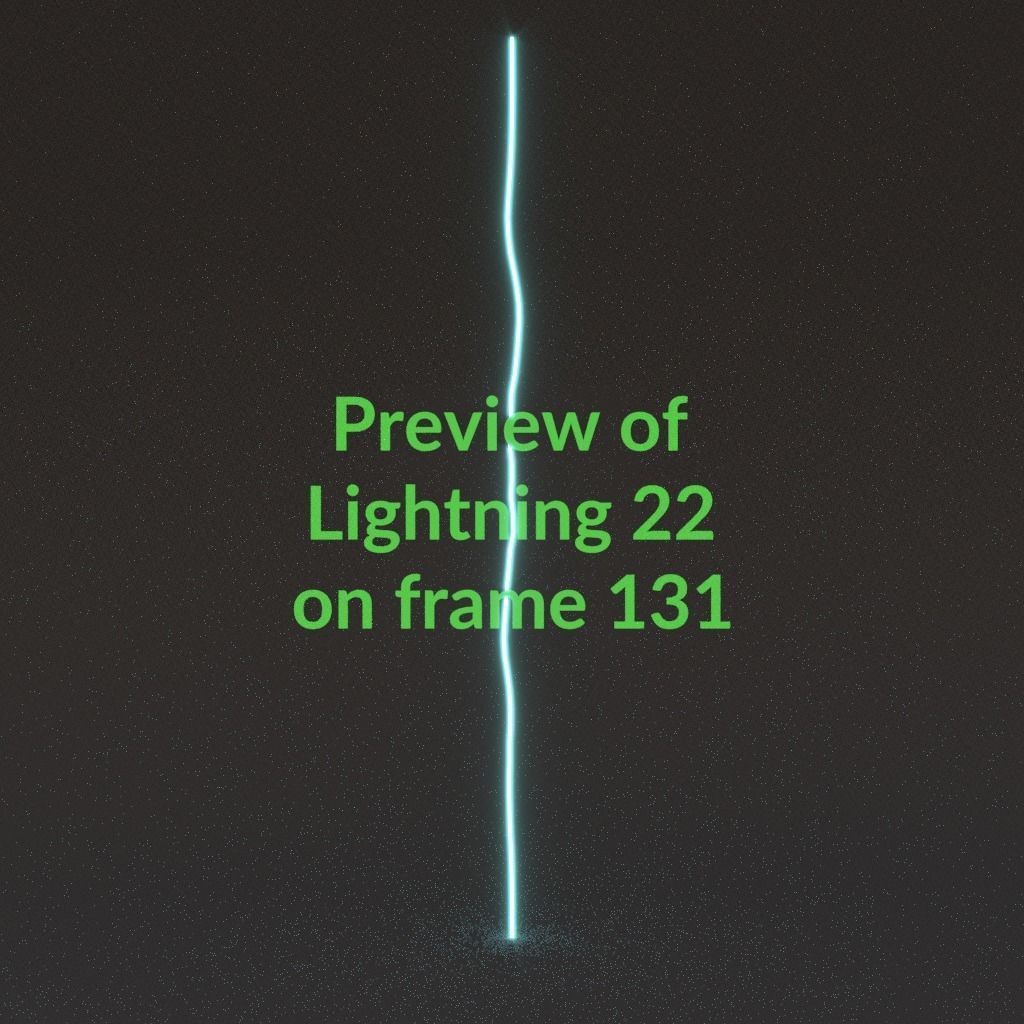 Animated Lightning v22 Low-poly 3D model_13
