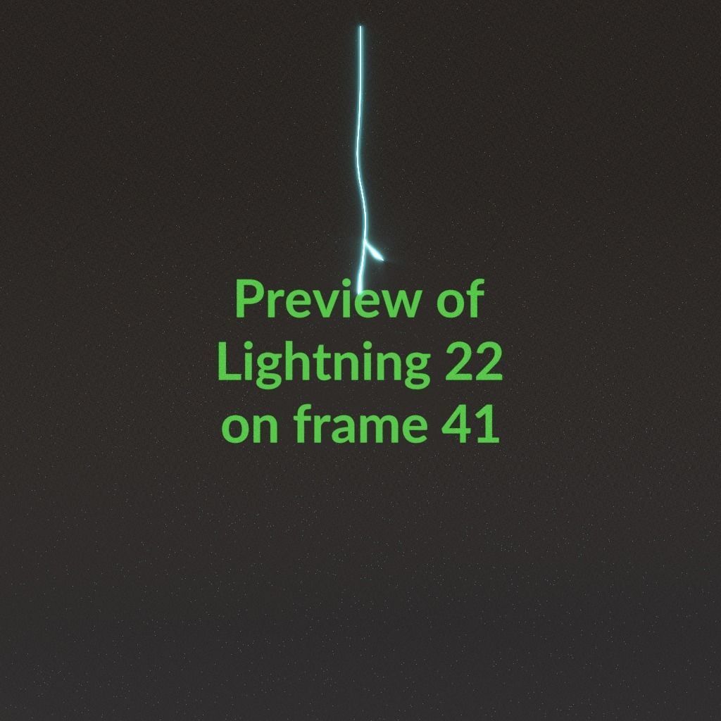 Animated Lightning v22 Low-poly 3D model_4