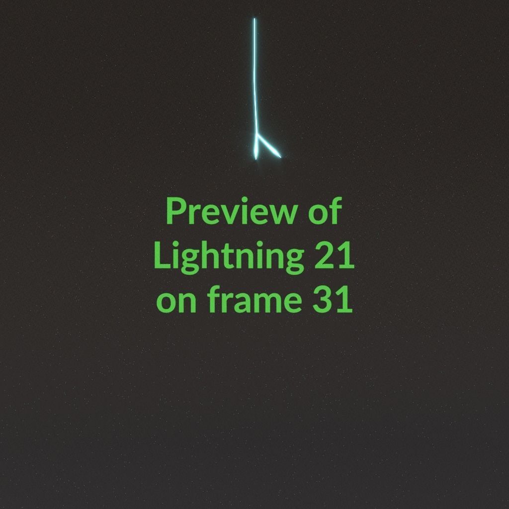 Animated Lightning v21 Low-poly 3D model_3