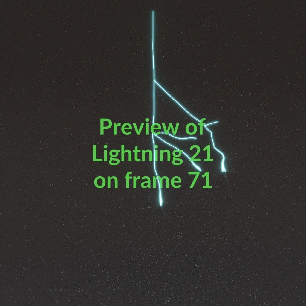 Animated Lightning v21 Low-poly 3D model_7