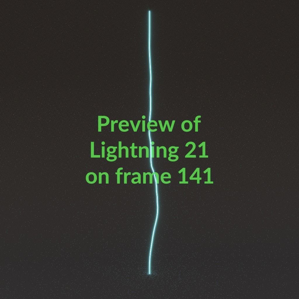 Animated Lightning v21 Low-poly 3D model_14